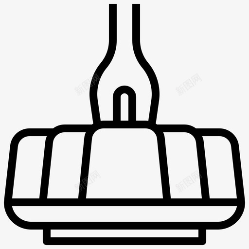 布丁甜食和糖果15线性图标svg_新图网 https://ixintu.com 布丁 甜食 糖果 线性