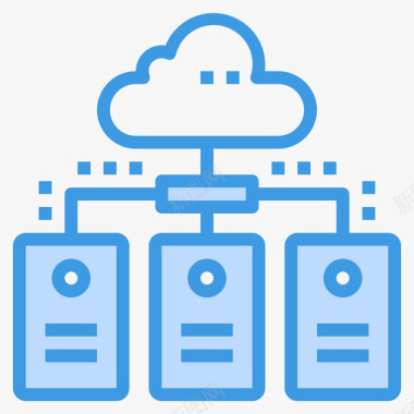 数据库大数据65蓝色图标图标