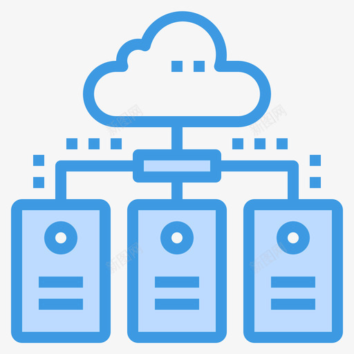 数据库大数据65蓝色图标svg_新图网 https://ixintu.com 大数 数据 数据库 蓝色