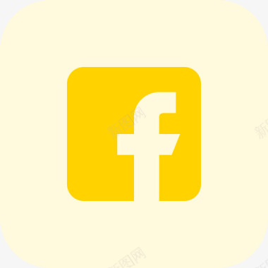 Facebook社交标志tritone图标图标