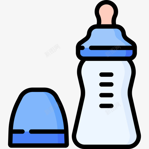 婴儿奶瓶婴儿145线性颜色图标svg_新图网 https://ixintu.com 奶瓶 婴儿 线性 颜色