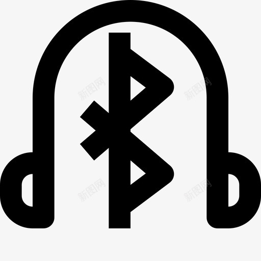 耳机声音和音乐1线性图标svg_新图网 https://ixintu.com 声音 线性 耳机 音乐