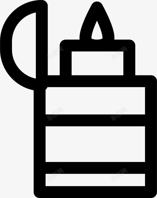 打火机火zippo图标svg_新图网 https://ixintu.com zippo 打火机