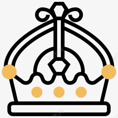 皇冠rewardsbadges3黄色阴影图标图标