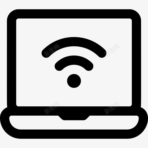 笔记本电脑网络和通信7线性图标svg_新图网 https://ixintu.com 电脑 笔记本 线性 网络 通信