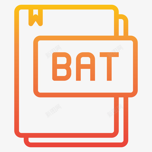 蝙蝠文件类型19渐变图标svg_新图网 https://ixintu.com 文件 渐变 类型 蝙蝠