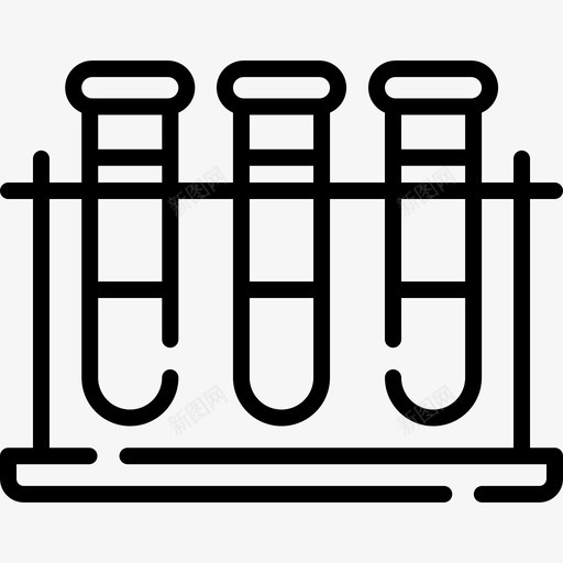 试管健康84线性图标svg_新图网 https://ixintu.com 健康 线性 试管