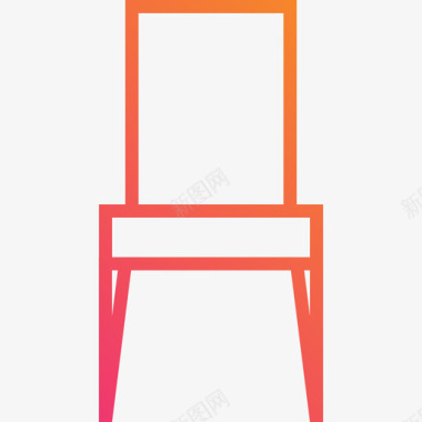 椅子家用家具14直线坡度图标图标