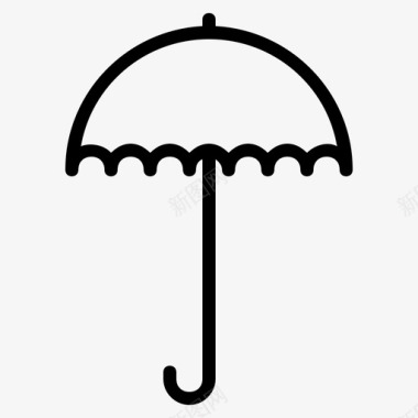 伞家庭野餐图标图标