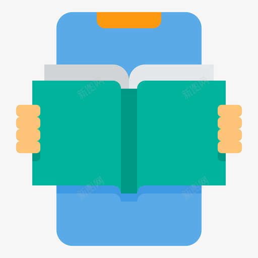 电子书教育和学习12平装图标svg_新图网 https://ixintu.com 学习 平装 教育 电子书