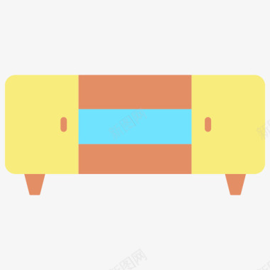 桌子家具装饰5扁平图标图标
