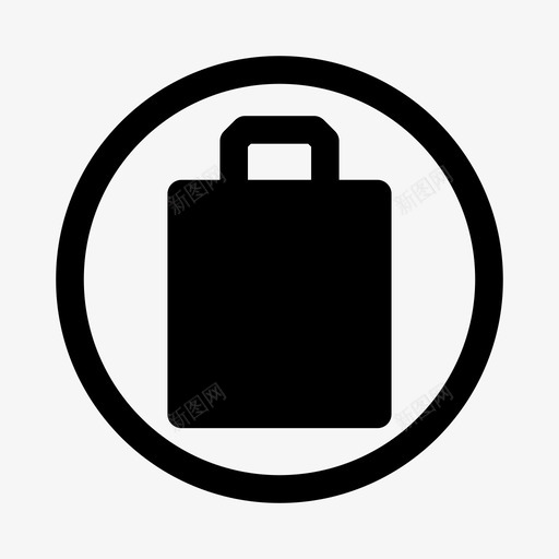 购物袋外卖符号图标svg_新图网 https://ixintu.com 外卖 符号 购物袋