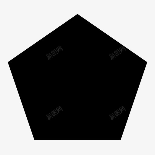 五边形5多边形图标svg_新图网 https://ixintu.com 五边形 侧面 多边形 形状 简单