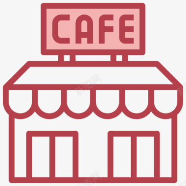 咖啡厅建筑系列1其他图标图标
