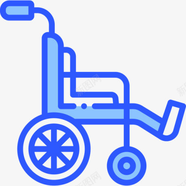 轮椅医用193蓝色图标图标