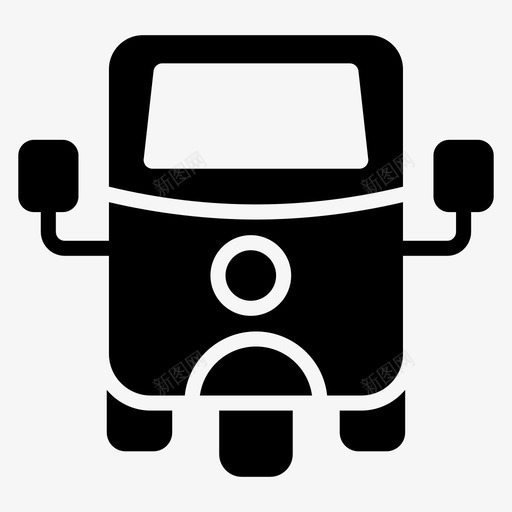 tuktukautorikshaw图标svg_新图网 https://ixintu.com auto rikshaw tuk-tuk 三轮车 图标 字形 汽车 运输