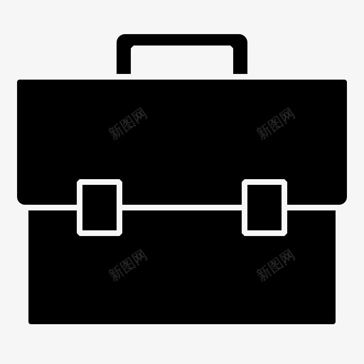 手提箱手提包商务图标svg_新图网 https://ixintu.com 商务 字形 工作 手提包 手提箱