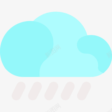 下雨天气251平坦图标图标