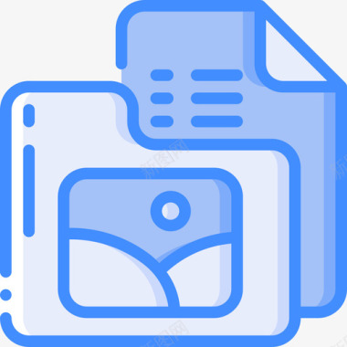 图像文件和文件夹操作4蓝色图标图标