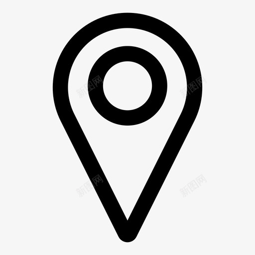 地图标识位置标记svg_新图网 https://ixintu.com 业务 位置 地图 地点 标记 标识 销售