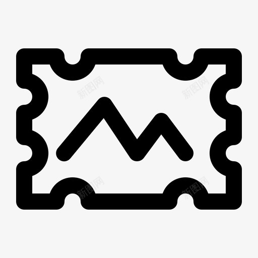 印章批准徽章图标svg_新图网 https://ixintu.com 印章 大纲 徽章 批准 旅行 邮资