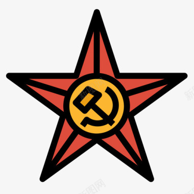 共产主义俄罗斯22直系颜色图标图标