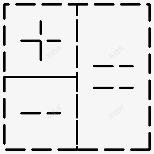 计算器计算基本用户界面虚线图标svg_新图网 https://ixintu.com 基本 用户界面 虚线 计算 计算器