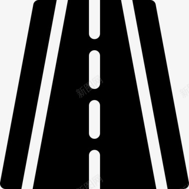 道路1号高速公路已填充图标图标