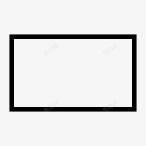 矩形字段几何体图标svg_新图网 https://ixintu.com 几何体 四边形 字段 形状 矩形