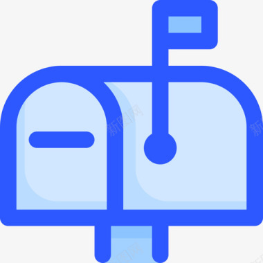 邮箱网络和通信3蓝色图标图标