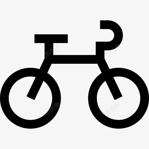 自行车公共交通20直线图标svg_新图网 https://ixintu.com 交通 公共 直线 自行车