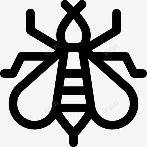 蜜蜂园艺84直线型图标svg_新图网 https://ixintu.com 园艺 直线 线型 蜜蜂