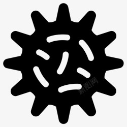 传染性细菌生物学疾病图标高清图片
