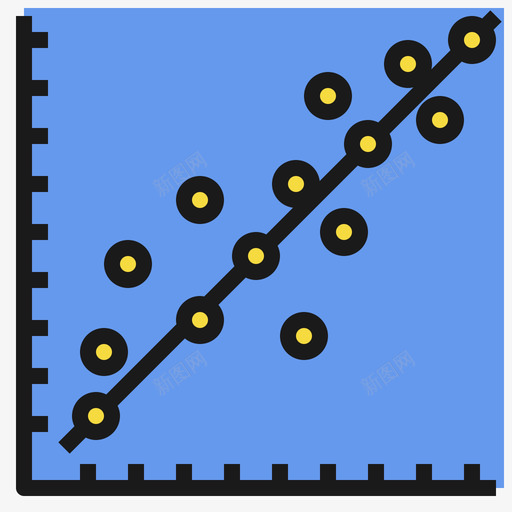 线性回归数据科学18线性颜色图标svg_新图网 https://ixintu.com 回归 数据 科学 线性 颜色