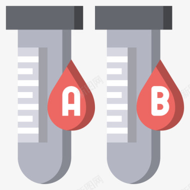 试管献血51扁平图标图标