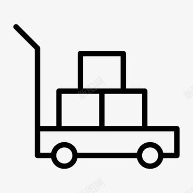 购物车送货包裹包裹发送图标图标