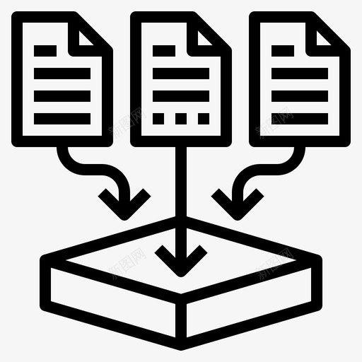 数据收集数据科学16线性图标svg_新图网 https://ixintu.com 收集 数据 科学 线性