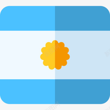 阿根廷国旗9平坦图标图标