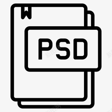 Psd文件类型14线性图标图标