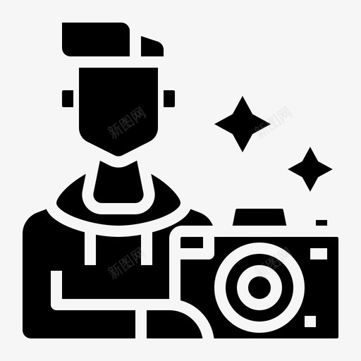 摄影师职业化身3填充图标svg_新图网 https://ixintu.com 化身 填充 摄影师 职业 职业化