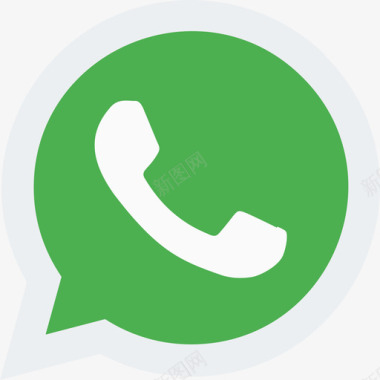 Whatsapp社会标识3扁平图标图标