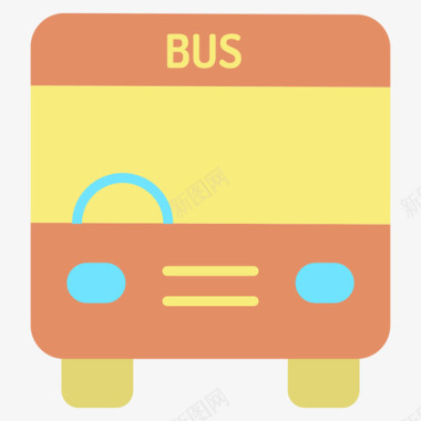 261路公交车平车图标图标
