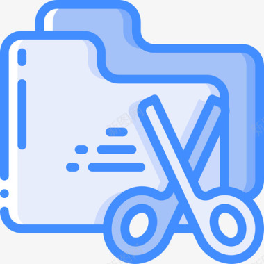 文件夹文件和文件夹操作4蓝色图标图标