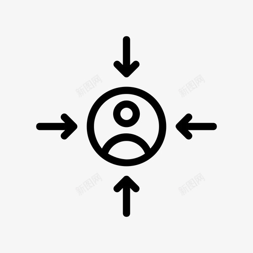 焦点用户观众营销图标svg_新图网 https://ixintu.com 48像素 字形 数字 焦点 用户 目标 营销 观众