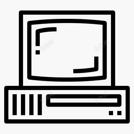 计算机小工具17线性图标svg_新图网 https://ixintu.com 小工 工具 线性 计算机
