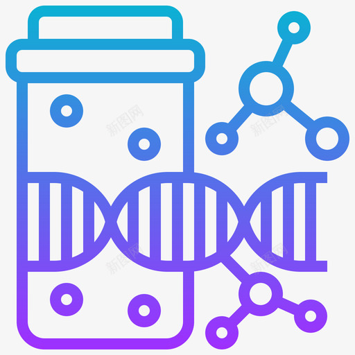 Dna结构献血67梯度图标svg_新图网 https://ixintu.com Dna 梯度 献血 结构