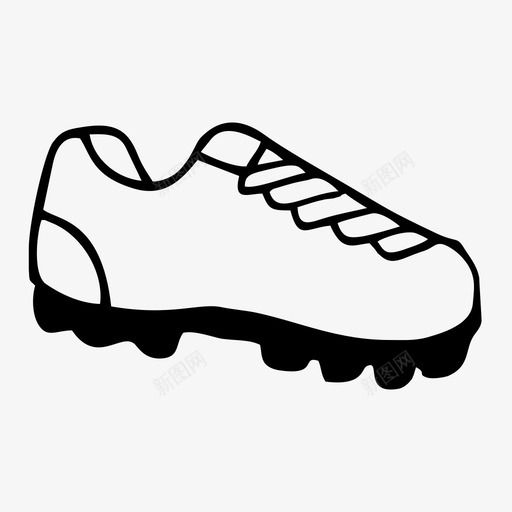 鞋子足球游戏图标svg_新图网 https://ixintu.com 团队 游戏 足球 运动 鞋子