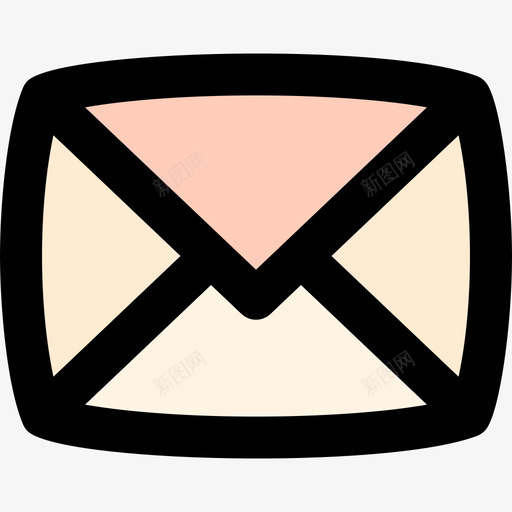 电子邮件通讯180线颜色图标svg_新图网 https://ixintu.com 电子邮件 通讯 颜色