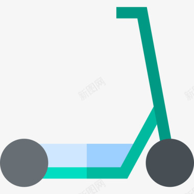 电动滑板车公共交通18扁平图标图标