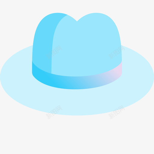 帽子父亲节2蓝色图标svg_新图网 https://ixintu.com 帽子 父亲节 蓝色